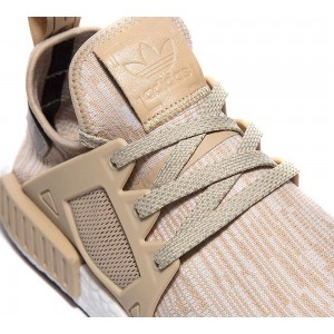 Adidas NMD XR1 Primeknit Trainer - Linen, Metallic Silver and Core Black